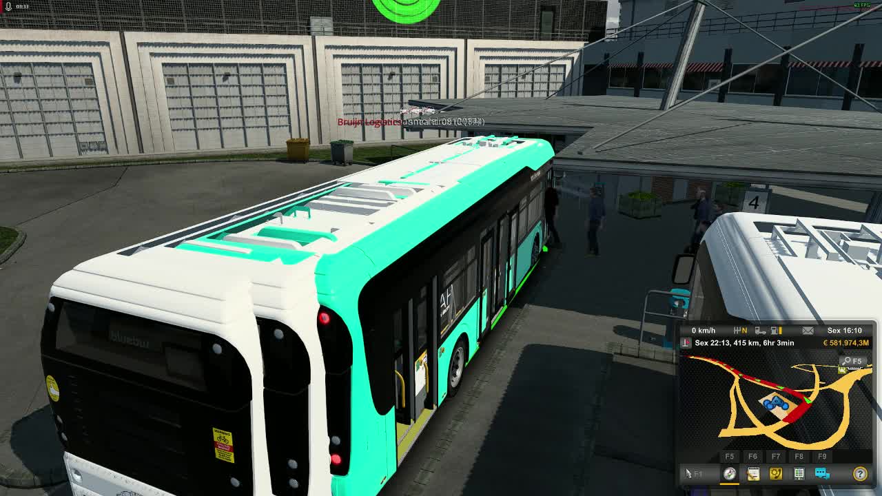 DRIVING BUS ONLINE IN TRUCKERSMP - TRUCKERSMP and DBUS WORLD PARTNERSHIP - ETS 2 1.44