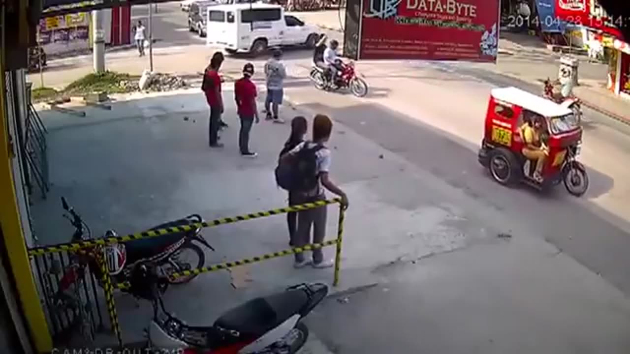 Dramatic Scooter Drive By Shooting Caught On CCTV! | Funny Videos