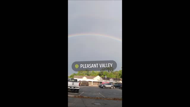 SAW A RAINBOW IN PLEASANTVALLEY - THOUGHT ID SHARE IT --9--26--22