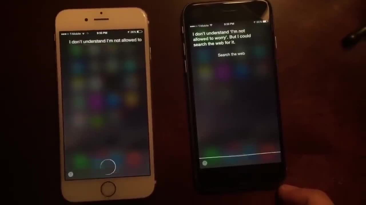 Male and female Siri talking to each other!