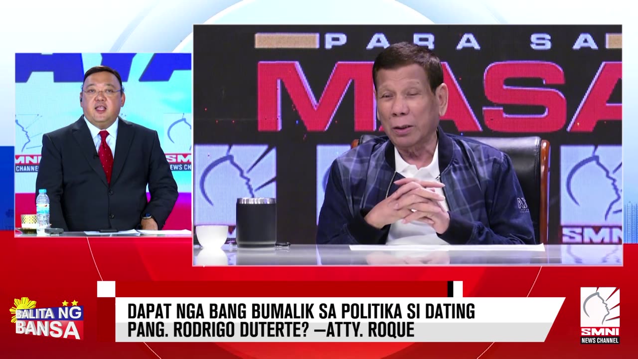 Dapat nga bang bumalik sa politika si dating Pang. Rodrigo Duterte? —Atty. Roque