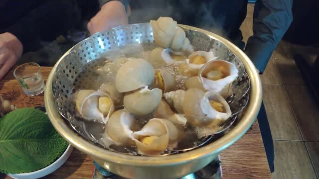 Korean food Whelk