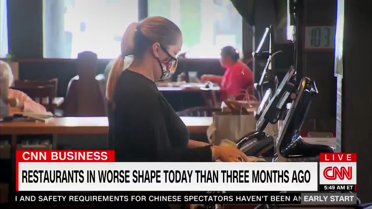 CNN REPORTS? restaurant industry "is in worse shape now than it was three months ago"