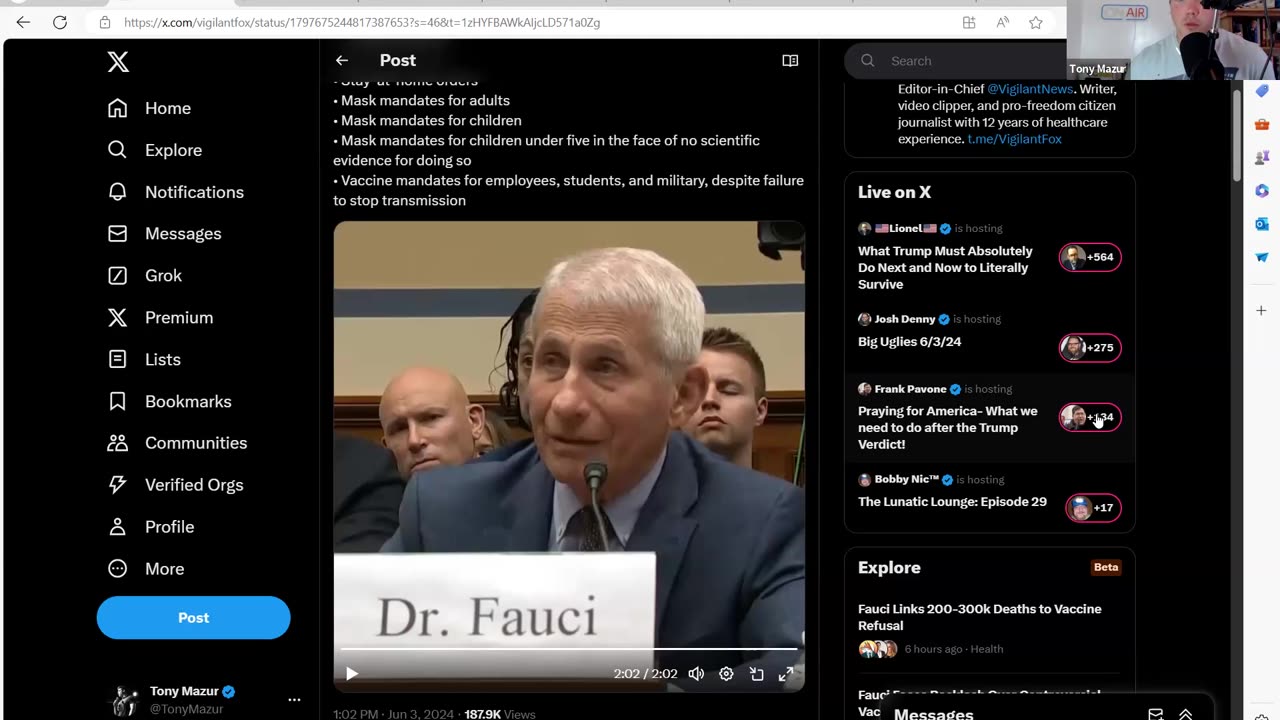 Fauci Lied, People Died