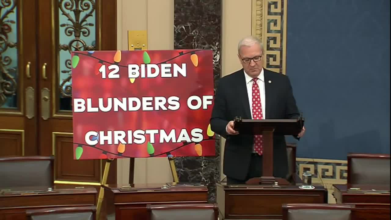 '12 Biden Blunders Of Christmas': GOP Lawmaker Roasts POTUS On Senate Floor