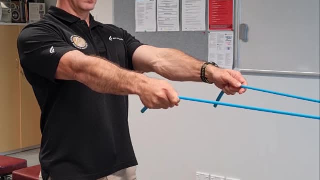Standing Row (theraband)