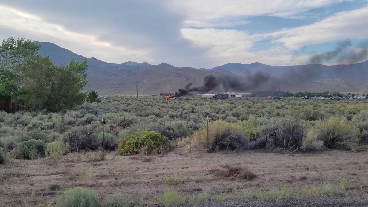 Truck Fire - Dayton, NV 89403 - US50 & Enterprise Way