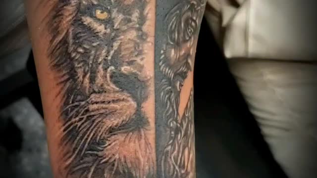 Lion/Jesus Tattoo