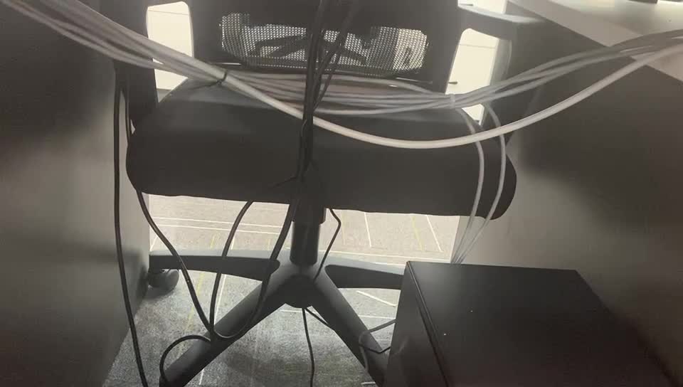 There are Internet cables under the table