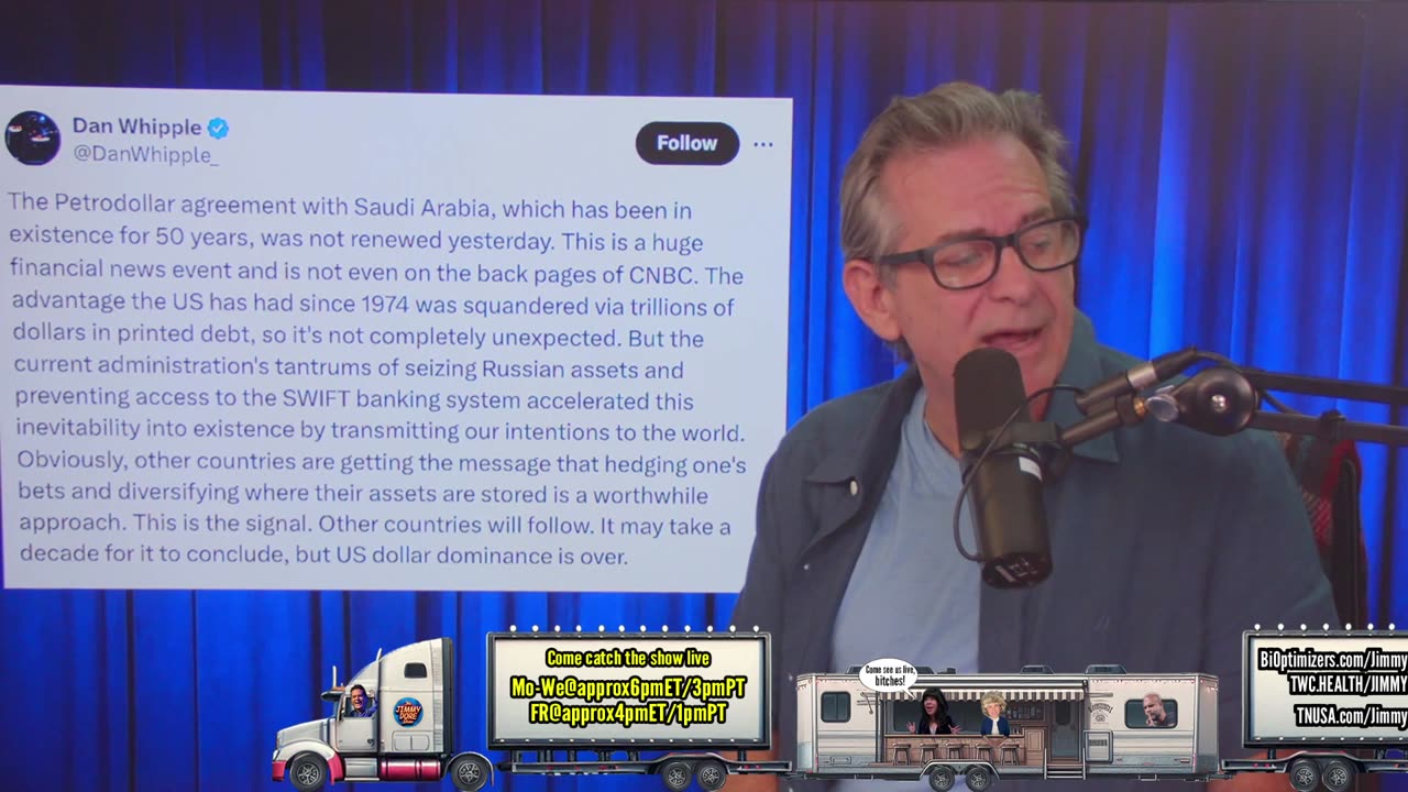 Saudi Arabia is done with the $$$▮Jimmy Dore⨳Kurt Metzger