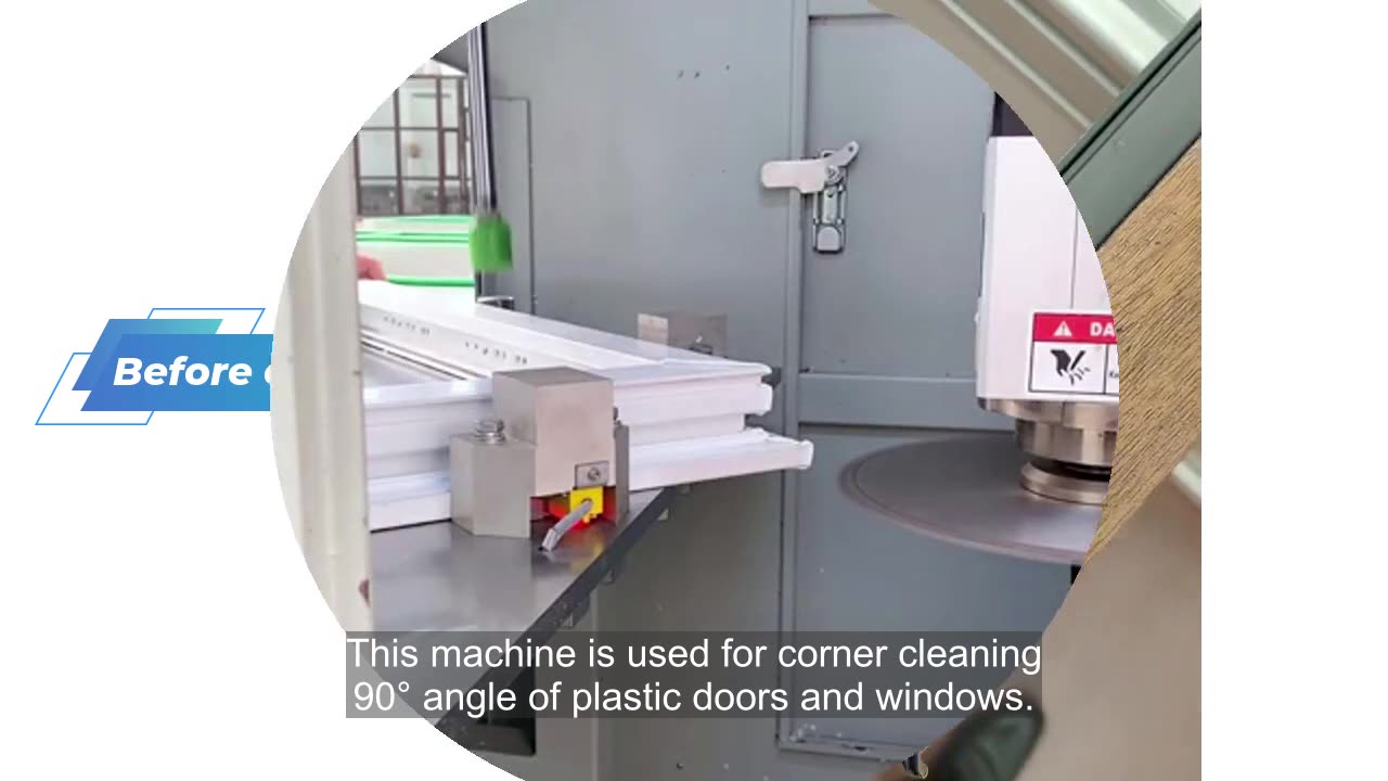 SQJB-CNC-120 CNC corner cleaning machine #cornercleaning #pvc #pvcwindow