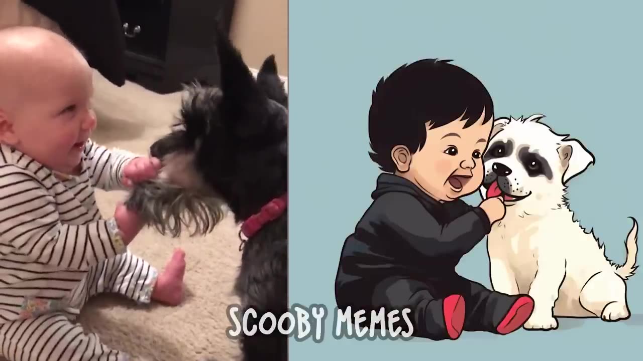 😂 Cat Memes: Baby and Dog Doing Fun Things Together 😂 Best Cats and Dogs Videos 😂