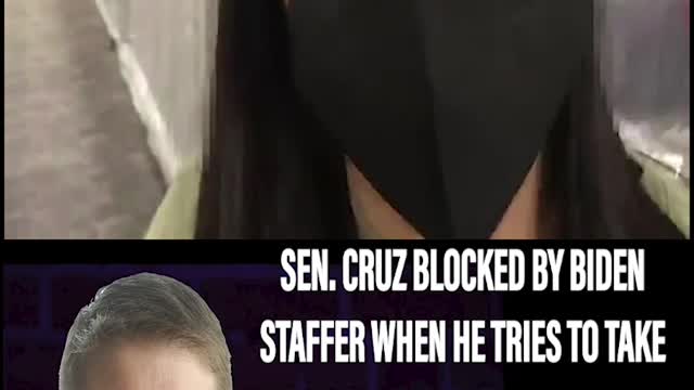 CRUZ BLOCKED BY BIDEN STAFFER WHEN HE TRIES TO TAKE VIDEO OF BORDER FACILITY