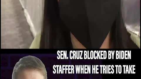 CRUZ BLOCKED BY BIDEN STAFFER WHEN HE TRIES TO TAKE VIDEO OF BORDER FACILITY