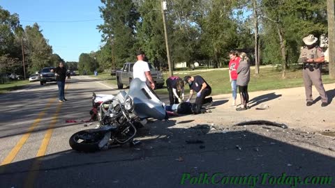 MOTORCYCLE VS CAR, GOODRICH, TEXAS, 10/30/20