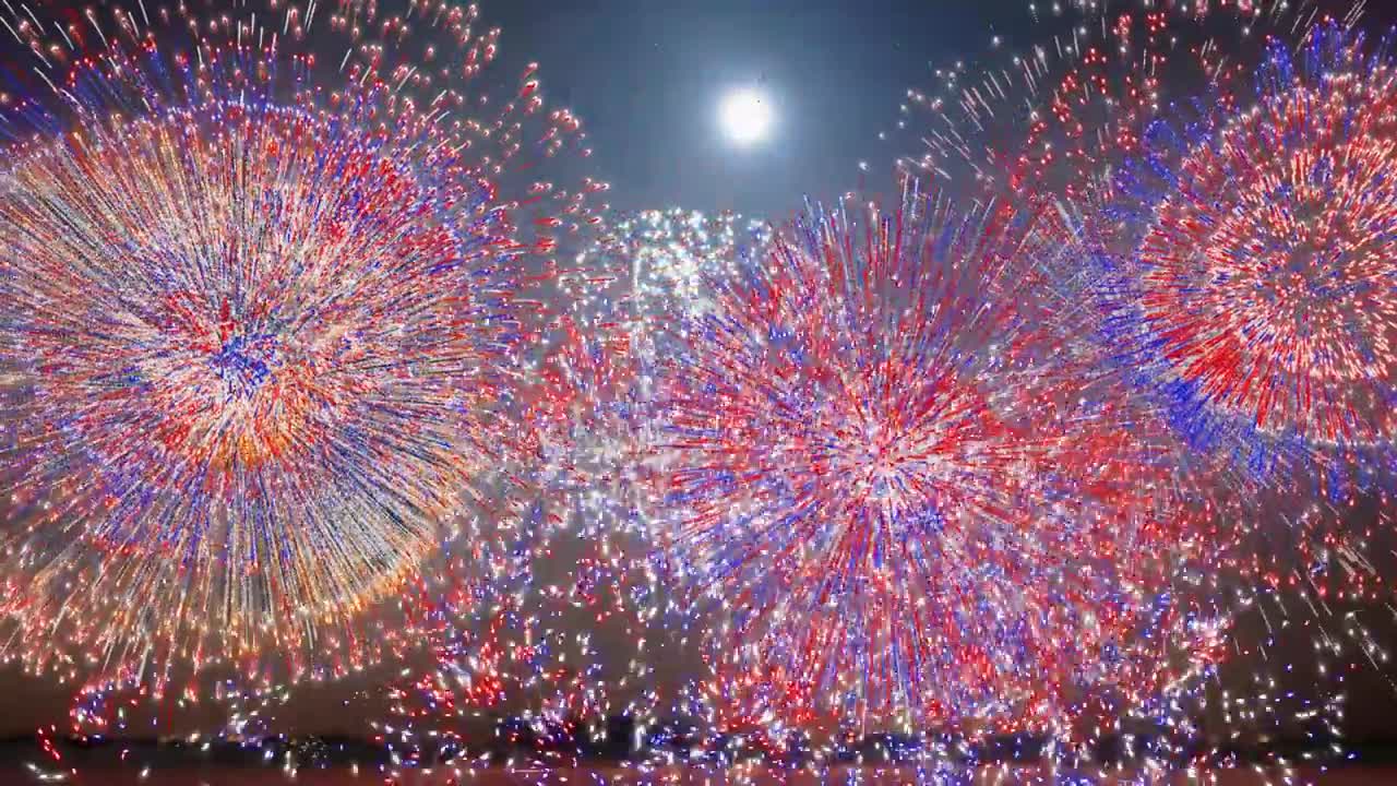 New Years 2013 - Synchronized Epic Music (Heart of Courage) - FWSim Fireworks Display - HD