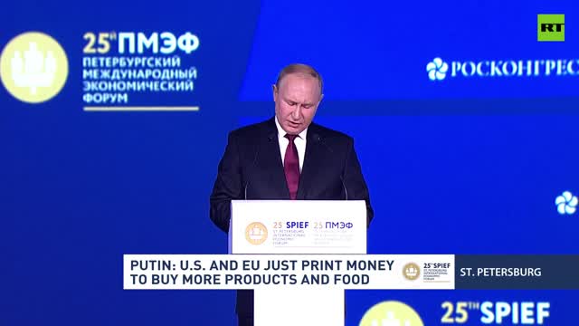 Putin gives key address at SPIEF 2022 plenary session | FULL SPEECH