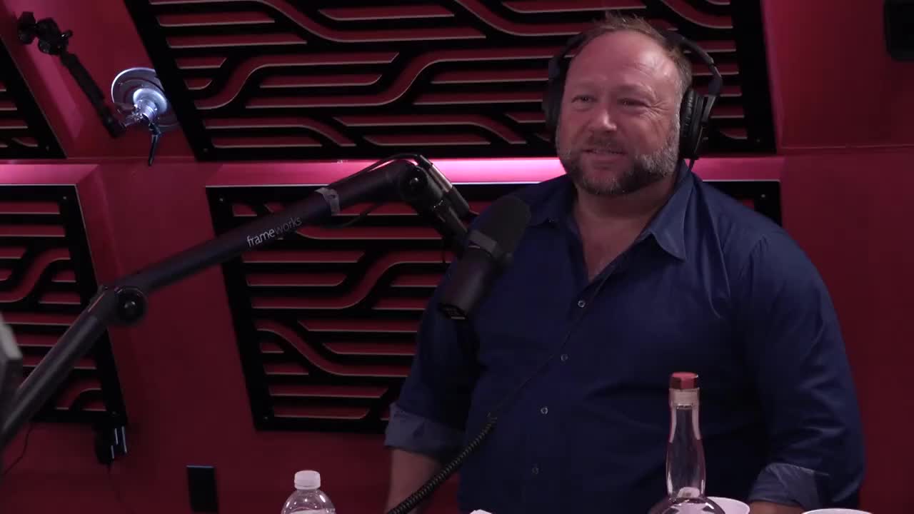 Joe Rogan's Ear Piece Falls Out During Alex Jones Pod Cast