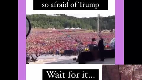 Trump and Massive Crowds - Dems Fear of his Power and control -11-22-22