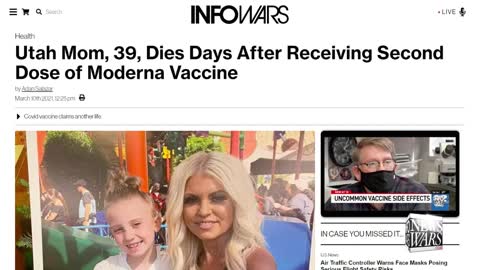 CBS News: Vaccine Kills Mother Says Medical Examiner