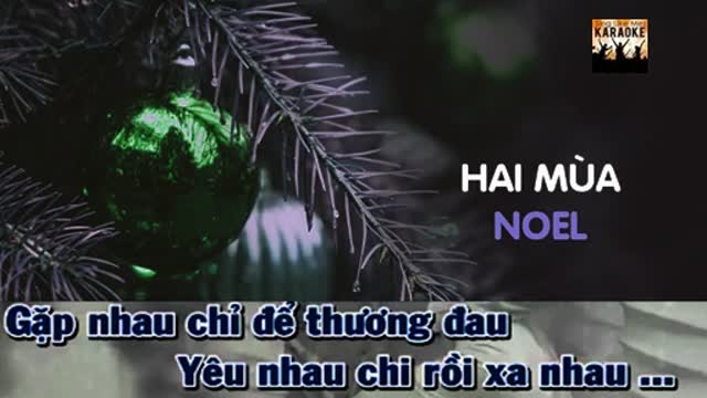 Hai mua Noel - karaoke