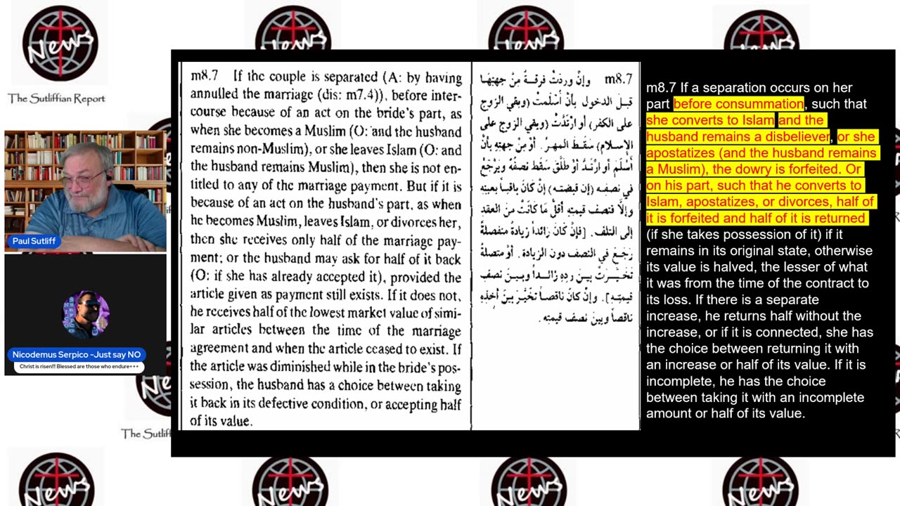 Sharia Law on quintessentially prostitution, their "marriage contracts" -infidels & slavery!