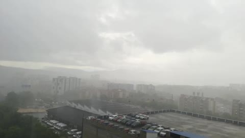 Fuertes lluvias se registraron este jueves en Bucaramanga