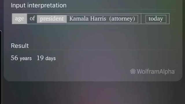 Ask Siri "How old is the president"