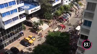 Bomberos atiende emergencia en edificio El Conquistador