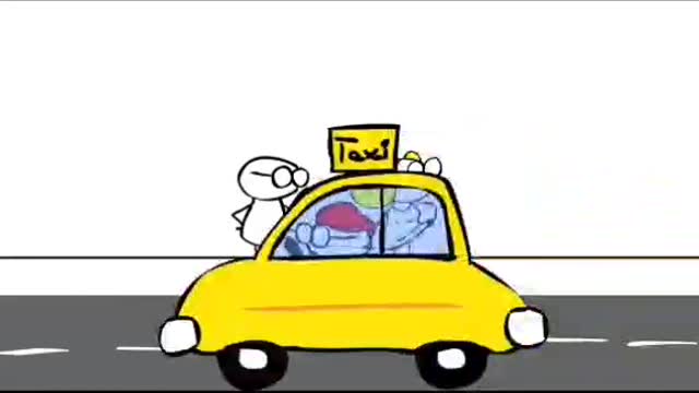 The taxi driver driver is trying to support the feminism