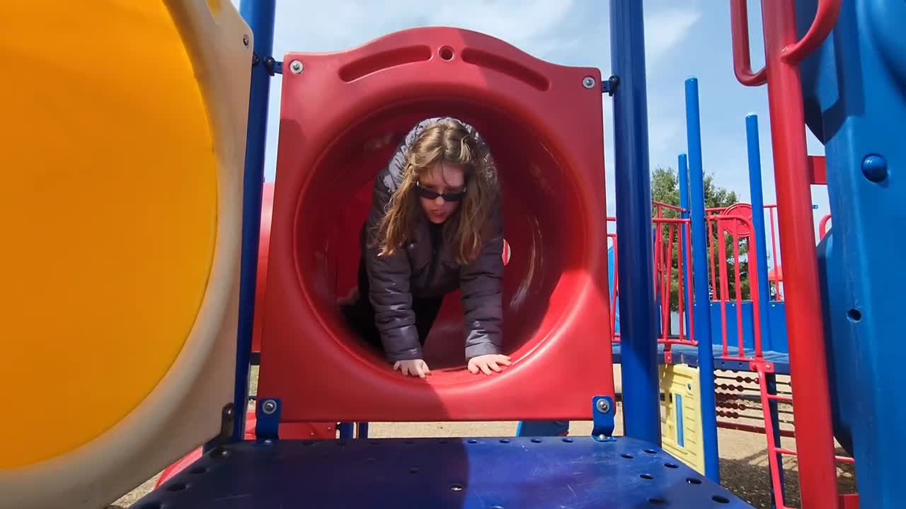 Pearls First Time Back To The Playground After Her Surgery