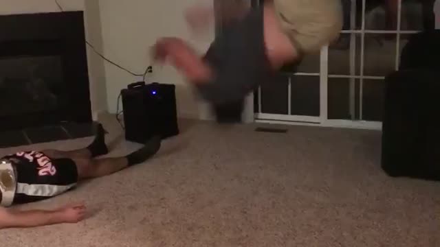 Victory shirt backflip carpet fail