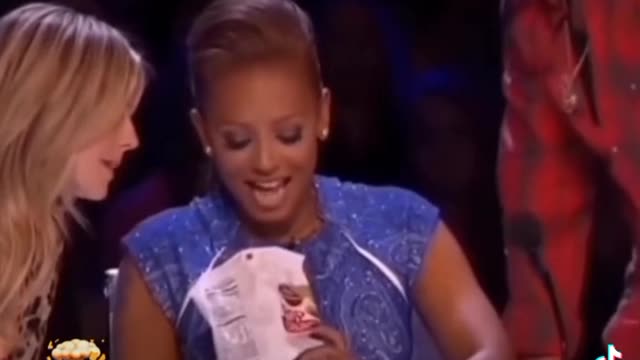 boy surprises everyone in the audience with his mirrors magic tricks