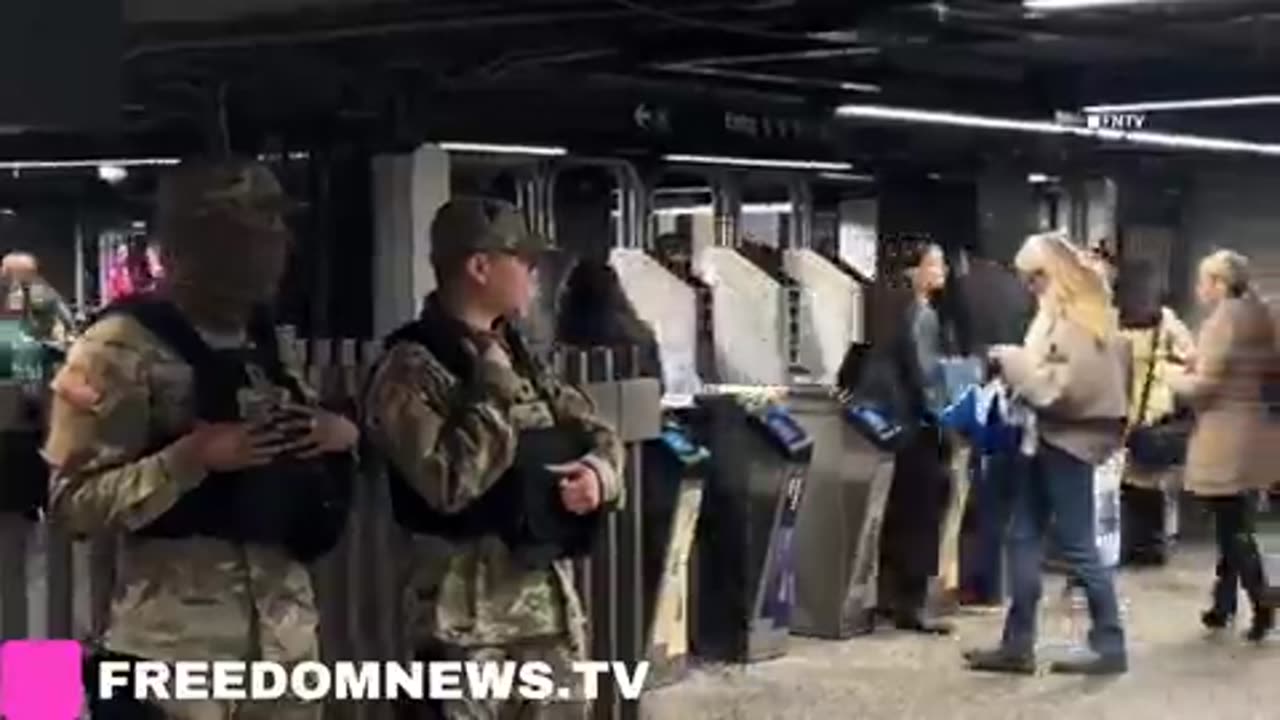 Over 1000 National Guard Deployed Across All New York City Subway Stations