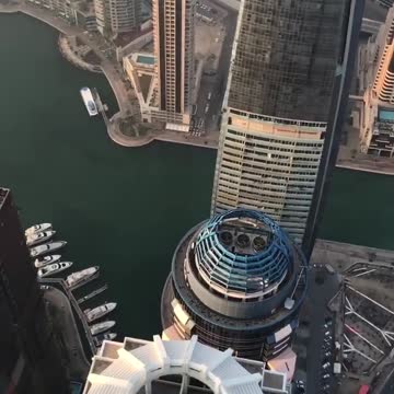 Dubai Marina Aerial View