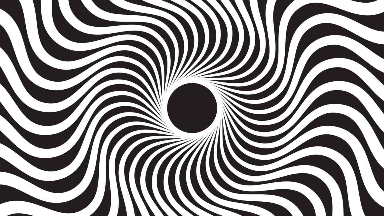 A spinning hypnotic abstract spiral loop.