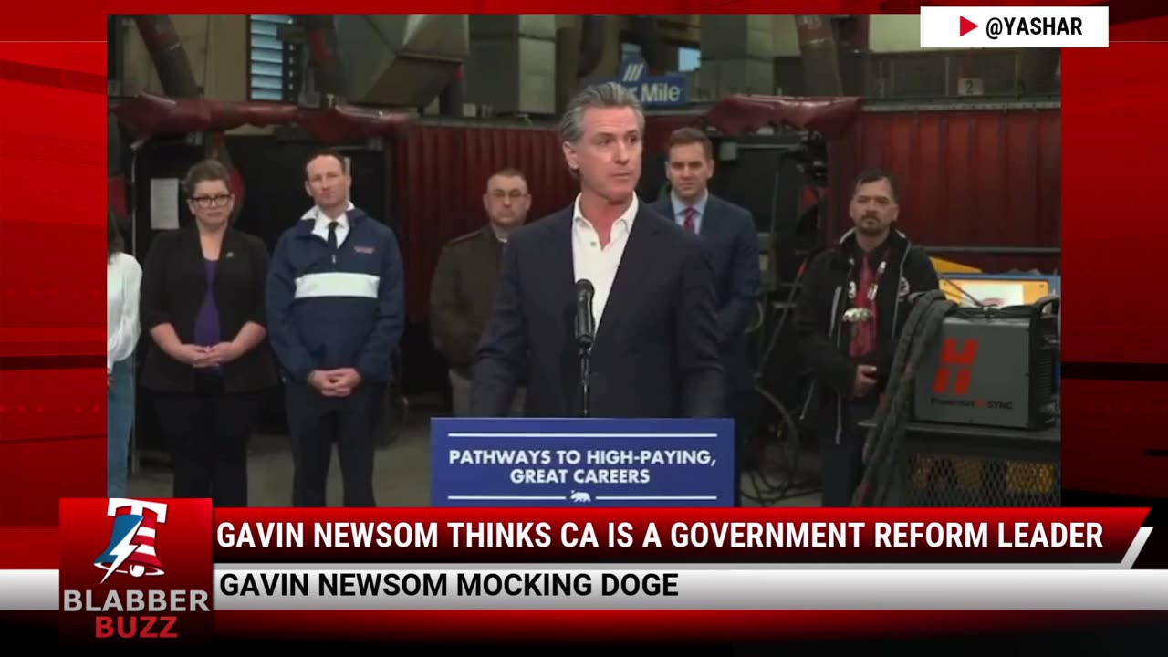 Gavin Newsom Thinks CA Is A Government Reform Leader