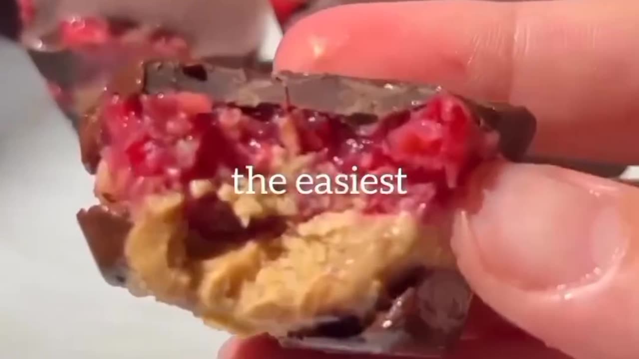 PB & j bites 🥜🍓 follow me 🥰
