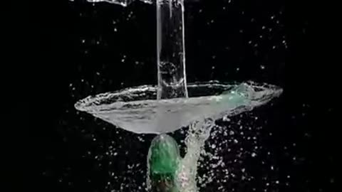 Satisfying water balloon blast in slow motion
