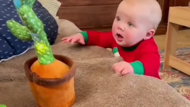 Cactus dance with baby 😍😍😍| Buy this toy for your baby| Link in the description| Short reel