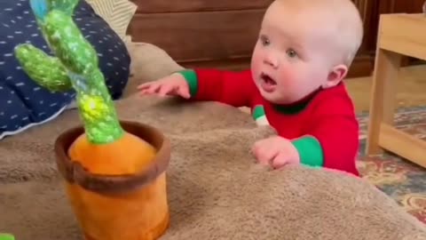 Cactus dance with baby 😍😍😍| Buy this toy for your baby| Link in the description| Short reel