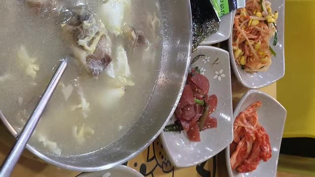 Korean short rib soup