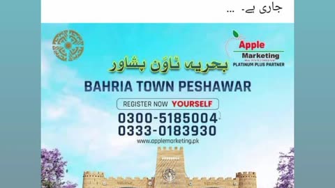 Bahria Town Peshawar Pakistan Investment opportunity available