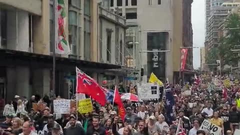 Sydney protesting against medical tyranny in huge numbers once again.