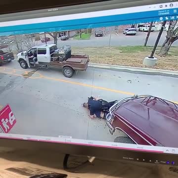 Chick-fil-A Customer Stops Fleeing Suspect with Truck Door