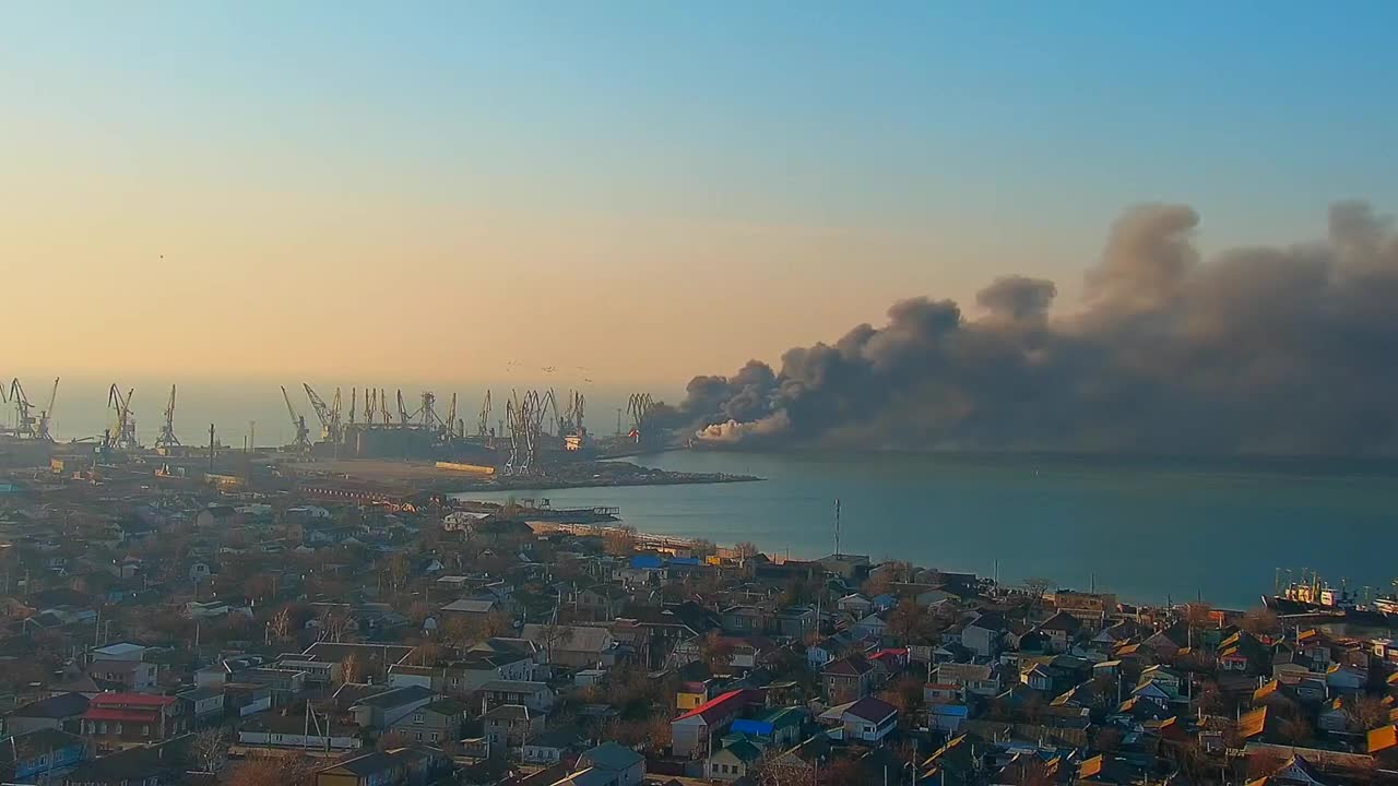 Long Video - Aftermath of Attack on Russian Ships