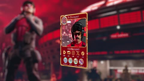 Dr Disrespect 3D Animated Collection Card