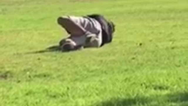 Guy falls during front flip