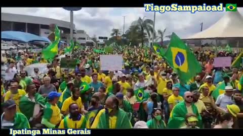 BRAZIL LIVE: Crowd in Ipatinga Minas Gerais on 09/07/2021