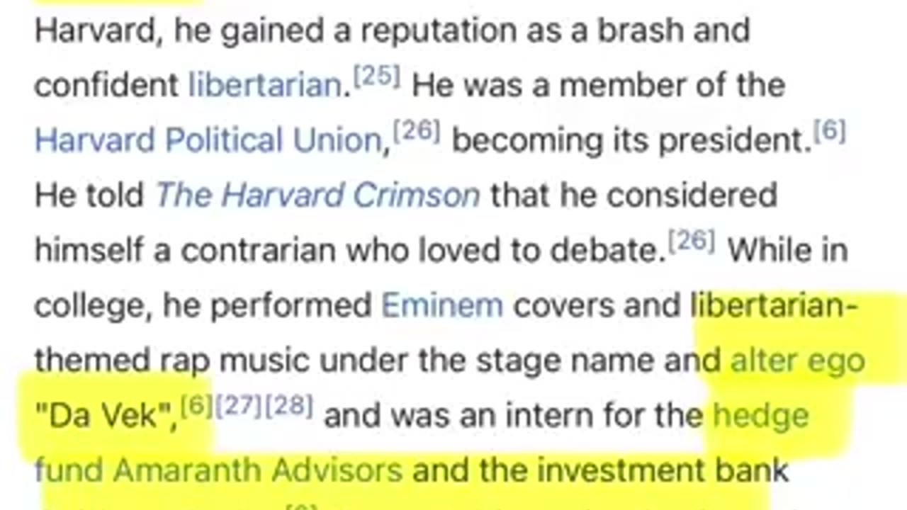 Exposiçãopara Vivek....quem é ele e qual a sua agenda?